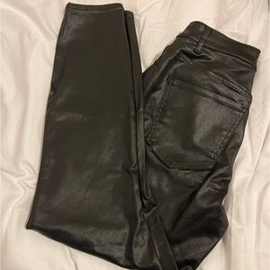 Express Leather pants size 6R brand new with tag